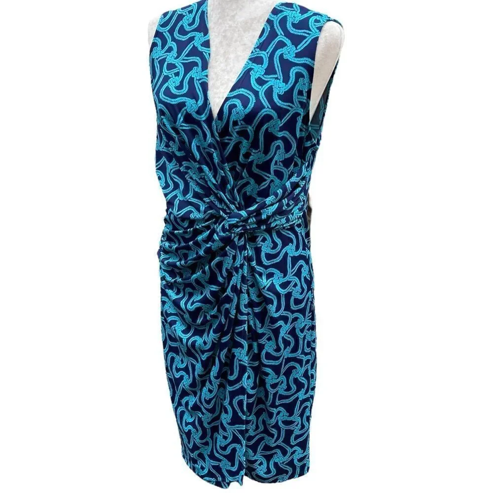 Julie Brown NYC Rope and Knots Front Twist Sleeveless Dress - Picture 4 of 13